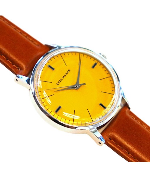 Montre TERTIO Yellow Brown pour bénéficier 