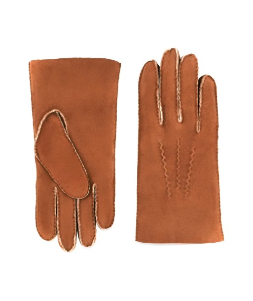 Gants en Mouton Retourné Camel livraison gratuite