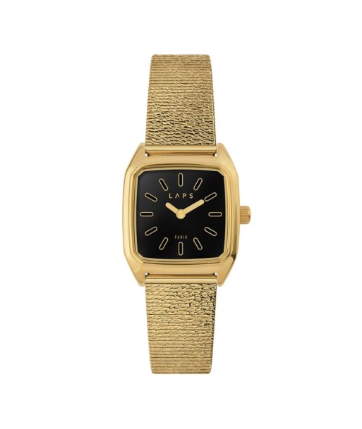 Montre PRIMA Bobby Noire Bracelet Métal pas cher 