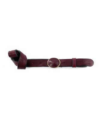 Ceinture Boucle Cuir Bordeaux livraison et retour toujours gratuits