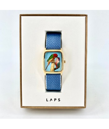 Montre POP CORN Bracelet Perlon Bleu Cobalt plus qu'un jeu 