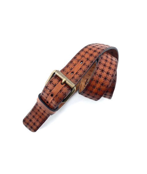 Ceinture Cuir Perforé Camel 50-70% off 