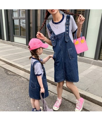 Robe Salopette en Jean Bleu Fin de série