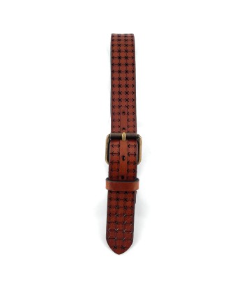 Ceinture Cuir Perforé Camel 50-70% off 