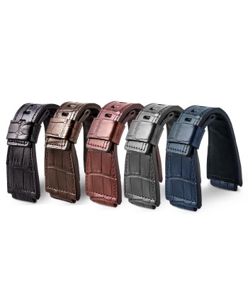 Bell & Ross - Superior quality leather watch band - Alligator - Black, brown, grey, blue prix