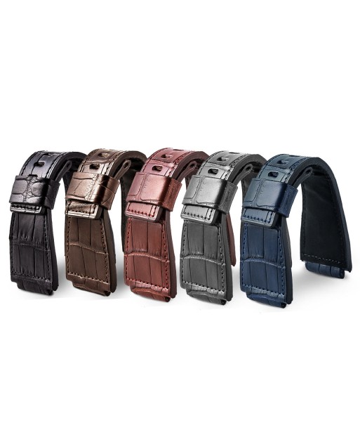 Bell & Ross - Superior quality leather watch band - Alligator - Black, brown, grey, blue prix