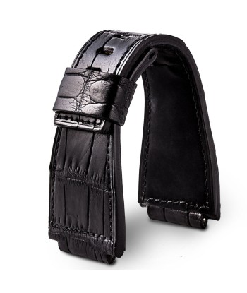 Bell & Ross - Superior quality leather watch band - Alligator - Black, brown, grey, blue prix