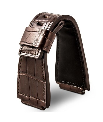 Bell & Ross - Superior quality leather watch band - Alligator - Black, brown, grey, blue prix