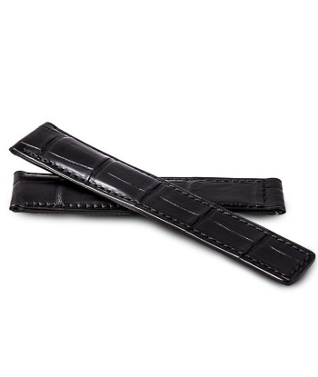 Breitling - Leather watch band - Black alligator Le MVP de beaucoup