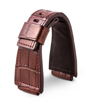 Bell & Ross - Superior quality leather watch band - Alligator - Black, brown, grey, blue prix