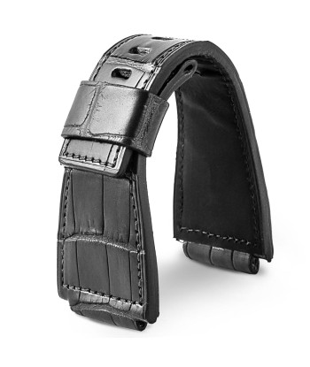 Bell & Ross - Superior quality leather watch band - Alligator - Black, brown, grey, blue prix