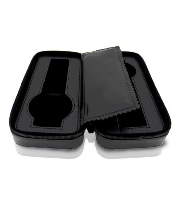 Watch box - Travel watch case for for 2 watches - Black est présent 