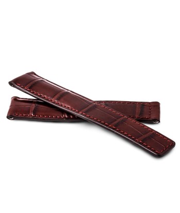 Breitling - Leather watch band - Black alligator Le MVP de beaucoup