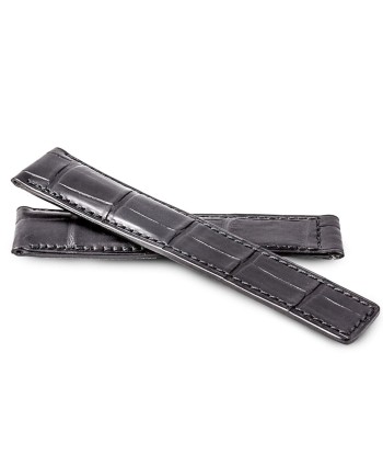 Breitling - Leather watch band - Black alligator Le MVP de beaucoup