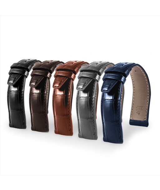 IWC Portofino - Leather watch band - Alligator (black, brown, grey, blue) store