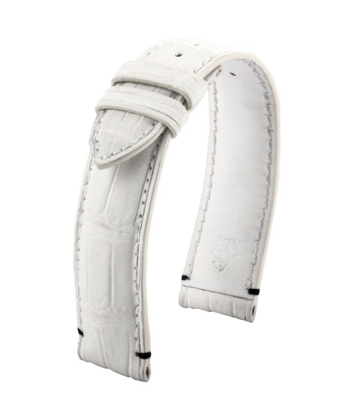 Leather watch strap - Dishdash - White alligator Venez découvrir notre 