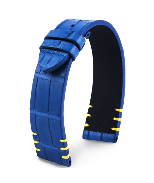 Leather watch band - Europa - Blue alligator sur le site 