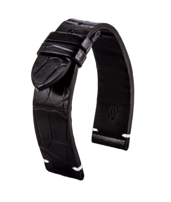 Leather watch strap - Diplomat - Black alligator sélection de produits