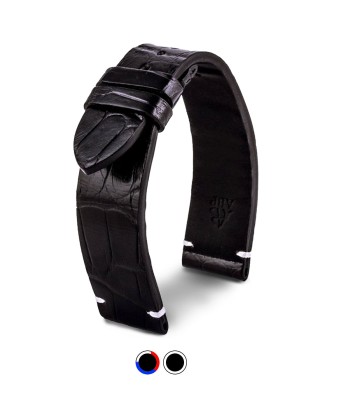 Leather watch strap - Diplomat - Black alligator sélection de produits