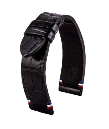 Leather watch strap - Diplomat - Black alligator sélection de produits