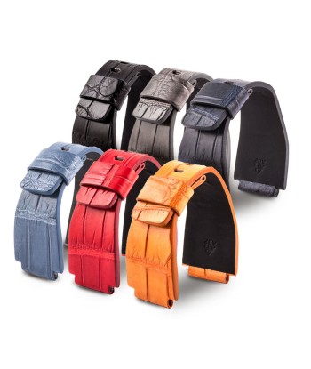 Bell & Ross - Leather watch band - Wild alligator (Black, grey, blue, red, orange...) En savoir plus