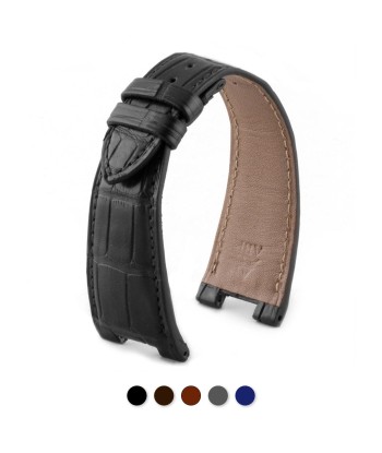 Patek Philippe Nautilus - Leather watch band - Alligator ( Black / Grey / Brown / Blue...) Comparez plus de prix