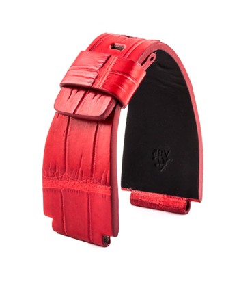 Bell & Ross - Leather watch band - Wild alligator (Black, grey, blue, red, orange...) En savoir plus