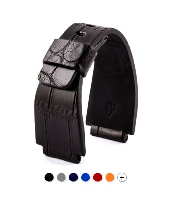 Bell & Ross - Leather watch band - Wild alligator (Black, grey, blue, red, orange...) En savoir plus