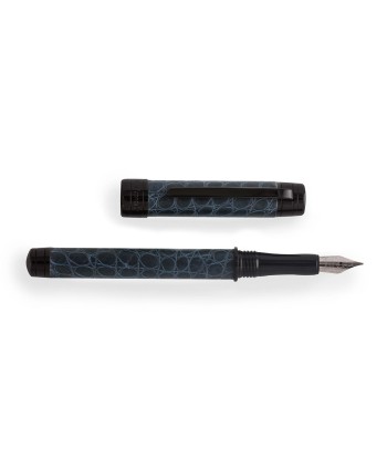 Fountain pen – Rhodium steel , gold colored steel or black PVD finish –  alligator Profitez des Offres !