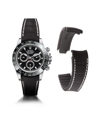 Rolex  - R Strap leather watch strap " Special editions" - alligator - Black brown, blue red... Amélioration de cerveau avec