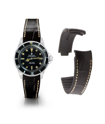 Rolex  - R Strap leather watch strap " Special editions" - alligator - Black brown, blue red... Amélioration de cerveau avec