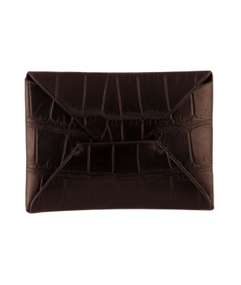 Leather multi cards mini envelope « Platinum » - Alligator france