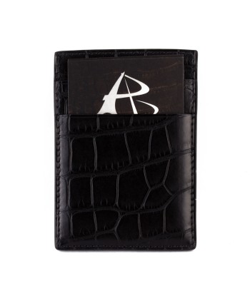 Credit card vertical case «Platinum» - Alligator en stock