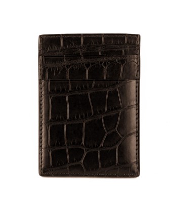 Credit card vertical case «Platinum» - Alligator en stock