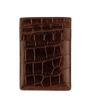 Credit card vertical case «Platinum» - Alligator en stock