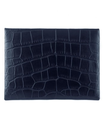 Leather envelope clutch « Platinum » - Alligator de votre