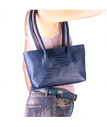 Leather handbag - Blue alligator plus qu'un jeu 