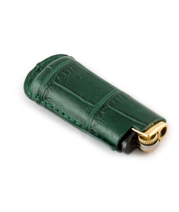 Leather Lighter Case "Platinum" - Alligator chez Cornerstreet bien 