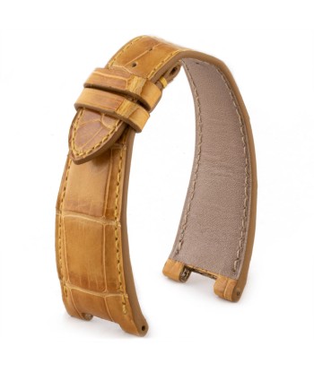 ​Patek Philippe Nautilus - Leather watch band - Honey brown special tanning waxed alligator ( brown / grey / honey brown / blue jean ) JUSQU'A -70%! 