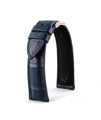 Classic "Essentials" watch band - Alligator leather strap (black, brown, grey, blue) ouvre sa boutique