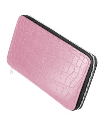 « Platinum » Zipped wallet - Alligator / crocodile rembourrage situé sous