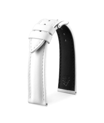 Classic "Essentials" watchstrap - Calf leather strap (black, brown, grey, blue, red, white) Fin de série