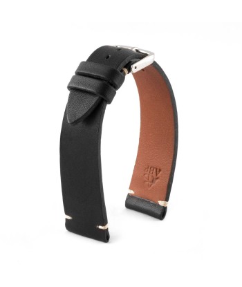 ​"Retro" watch band - Premium quality barenia type calf leather strap (black, brown, kaki, red, green) ouvre sa boutique