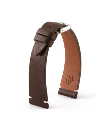 ​"Retro" watch band - Premium quality barenia type calf leather strap (black, brown, kaki, red, green) ouvre sa boutique