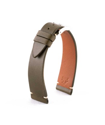 ​"Retro" watch band - Premium quality barenia type calf leather strap (black, brown, kaki, red, green) ouvre sa boutique