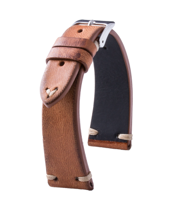 Vintage strap - Leather watch strap - Calf (black, brown, blue, red) Découvrez la collection