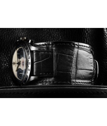 ​Bund vintage "Paul Newman" - Leather watch band - Alligator (black, brown, grey, blue) Les magasins à Paris et en Île-de-France