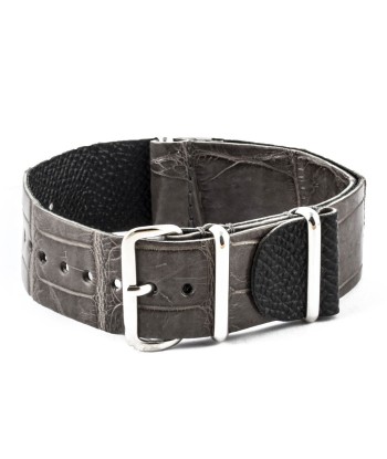 ​Leather Wild nato strap - Wild alligator / crocodile (black, brown, grey, blue, red, orange, green, orange, pink...) 50% de réduction en Octobre 2024