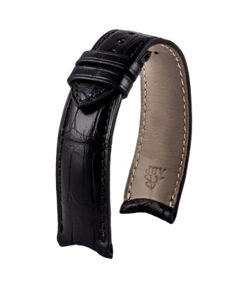 ​Curved ends - Leather watch strap - Alligator (black, brown, grey, blue) suggérées chez