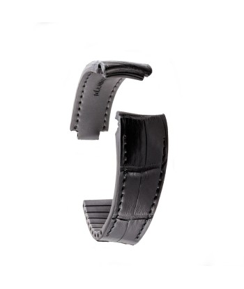 ​Rolex - R Strap premium leather watchstrap - Alligator / crocodile (black, grey, brown, blue, honey, red...) suggérées chez